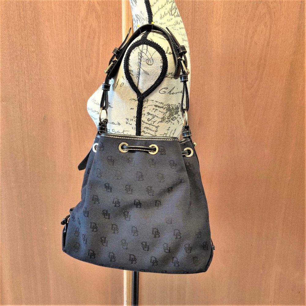 Dooney & Bourke Canvas Drawstring Shoulder Bag - image 2